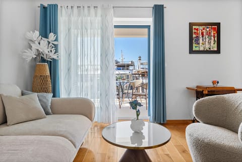 View (from property/room), Living room, Seating area, Sea view