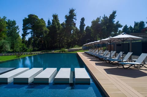 Pool view, Swimming pool, sunbed