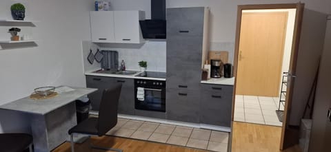 Living room, kitchen