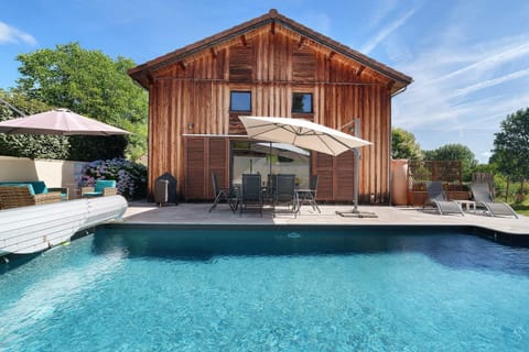 Property building, Living room, Swimming pool