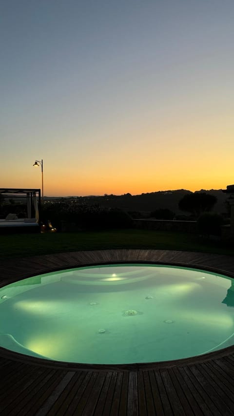 Hot Tub, Pool view, Swimming pool, Sunset