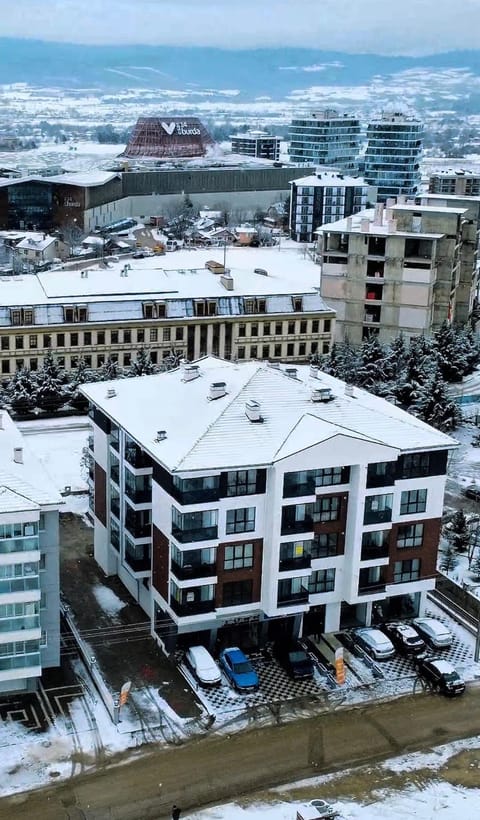 Property building, Day, Natural landscape, Bird's eye view, Winter