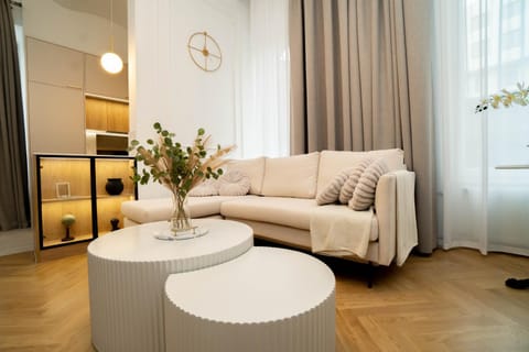 Kitchen or kitchenette, Living room, Seating area