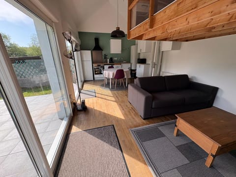 Kitchen or kitchenette, Living room, Dining area