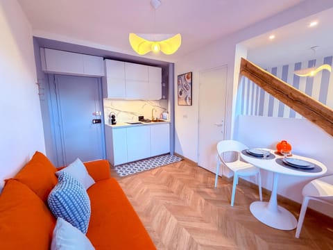 Living room, kitchen
