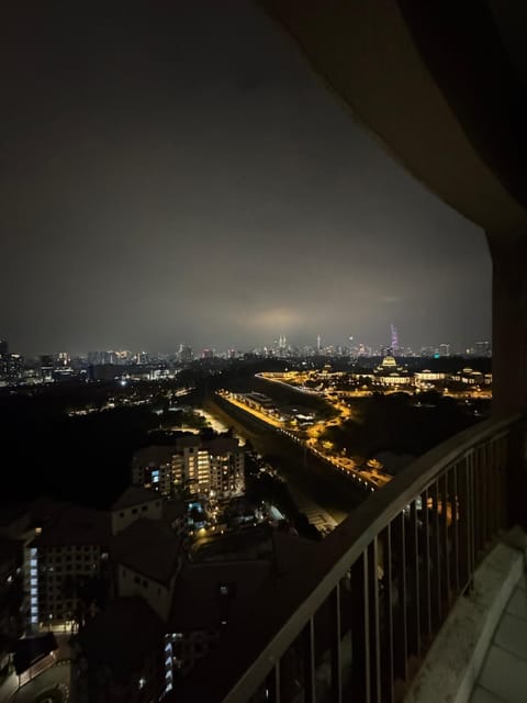 Night, View (from property/room), Balcony/Terrace, City view