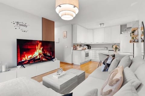 TV and multimedia, Kitchen or kitchenette, Living room, Seating area, Evening entertainment