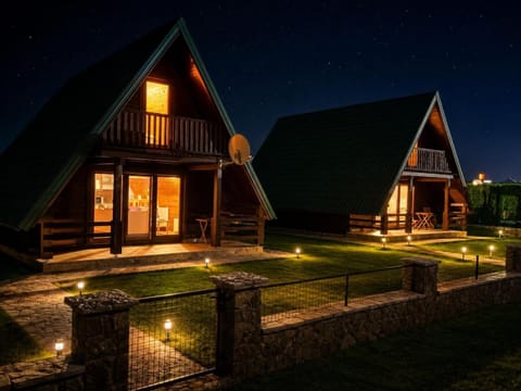 Property building, Night, Garden view
