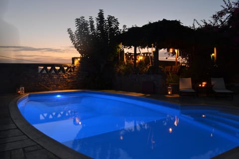 Swimming pool, Sunset