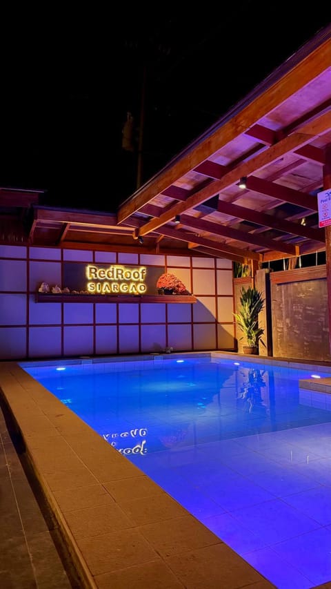 Night, Pool view, Swimming pool