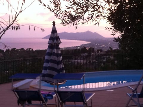 Summer, View (from property/room), Sea view, Swimming pool, Sunset