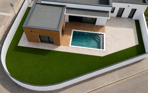 Property building, Patio, Pool view, Swimming pool