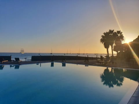Pool view, Sea view, Sunset