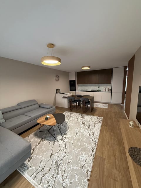 Kitchen or kitchenette, Living room, Dining area