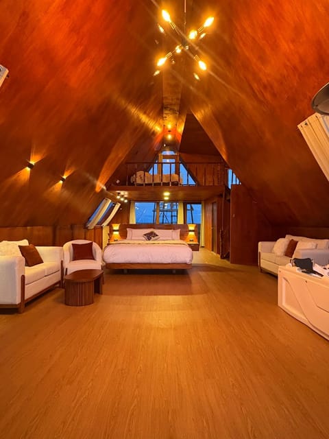 Bed, Living room, Photo of the whole room, Seating area, Bedroom