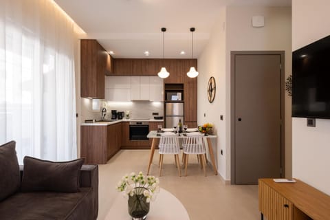 Kitchen or kitchenette, Living room