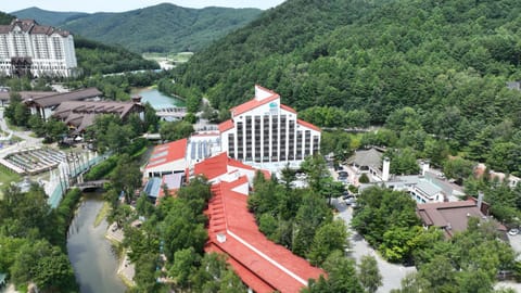 Property building, Neighbourhood, Natural landscape, Bird's eye view, Mountain view
