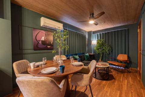 Dining area, air conditioner