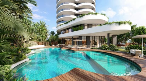 Property building, Patio, Day, Pool view, Swimming pool, sunbed