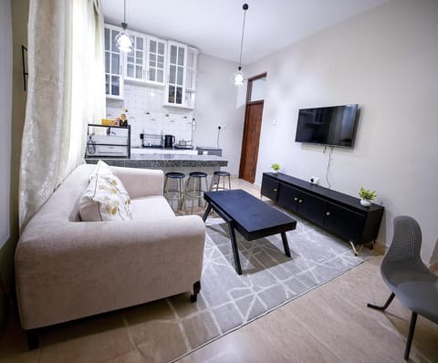 Kitchen or kitchenette, Living room