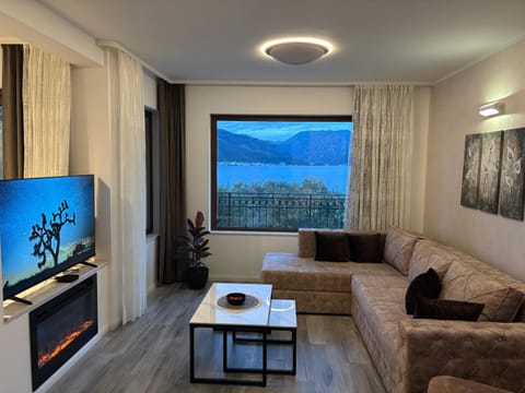 Natural landscape, TV and multimedia, Living room, Seating area, Mountain view