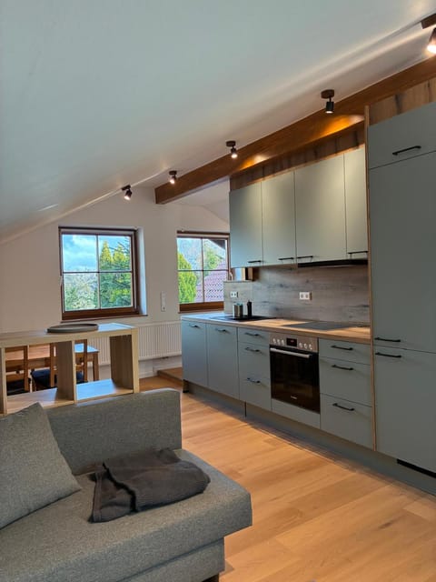 Kitchen or kitchenette, Living room, Dining area