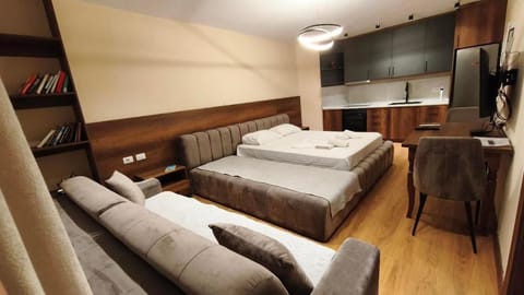 Bed, Living room, Bedroom