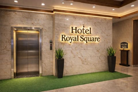 Property building, Property logo or sign, elevator