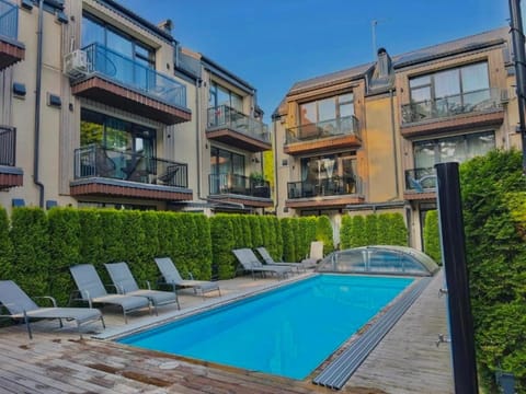 Pool view, sunbed