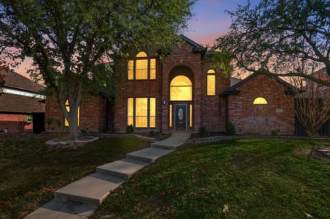 Property building, Night, Garden