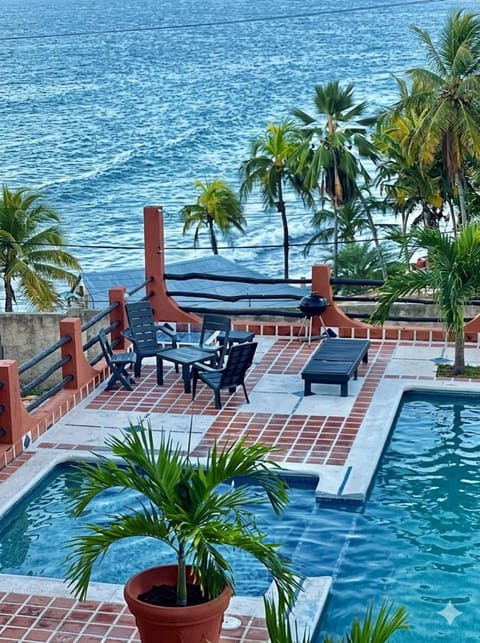 Natural landscape, Balcony/Terrace, Beach, Pool view, Sea view, Swimming pool, sunbed