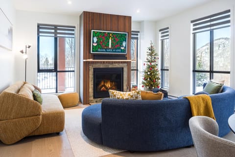 TV and multimedia, Living room, Seating area, fireplace