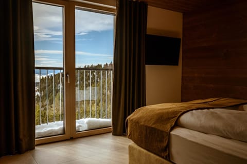 Bed, Natural landscape, View (from property/room), Bedroom