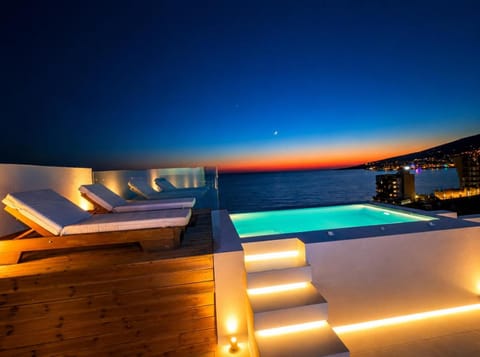 View (from property/room), Pool view, Sea view, Swimming pool