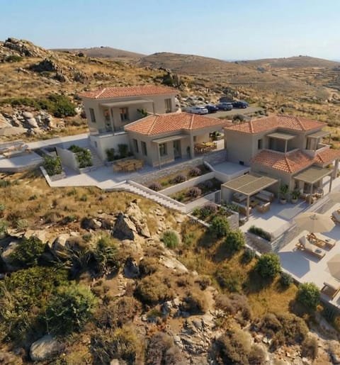 Property building, Natural landscape, Bird's eye view, Mountain view