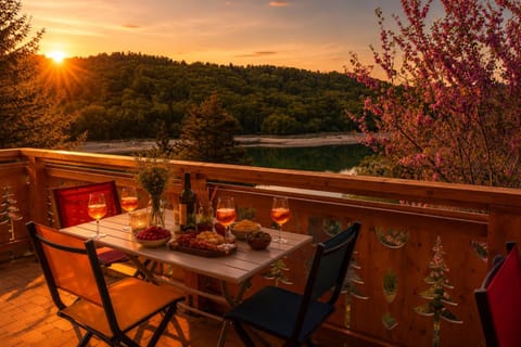 Lake view, Sunset