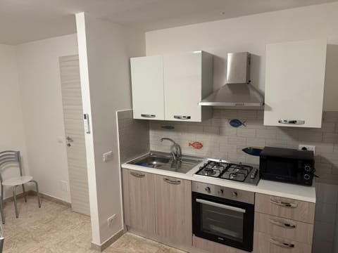 Kitchen or kitchenette, microwave, oven, kitchen