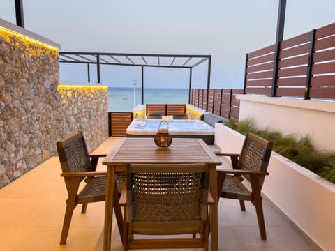 Patio, Natural landscape, View (from property/room), Seating area, Sea view