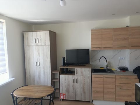 TV and multimedia, Kitchen or kitchenette, Living room, Dining area, locker, wardrobe