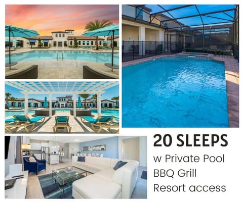 Property building, Swimming pool, sunbed