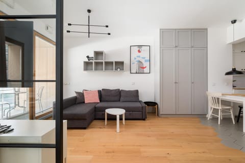 Kitchen or kitchenette, Living room, Seating area, Dining area, wardrobe