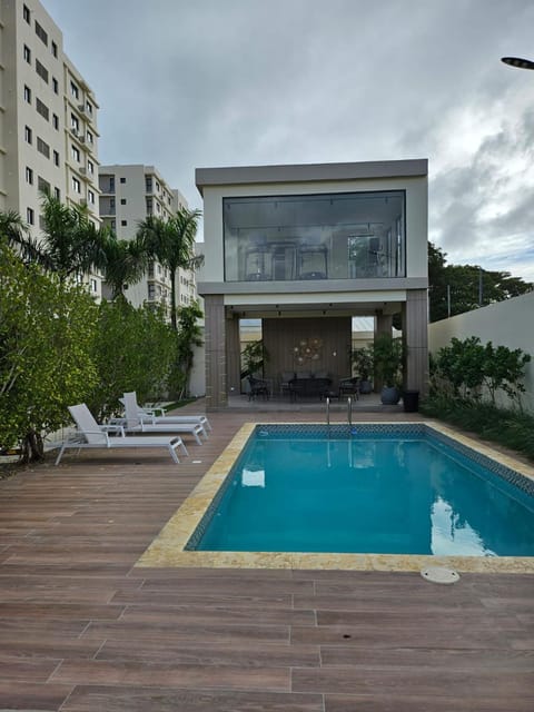 Property building, Pool view, Swimming pool