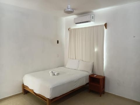 Bed, air conditioner