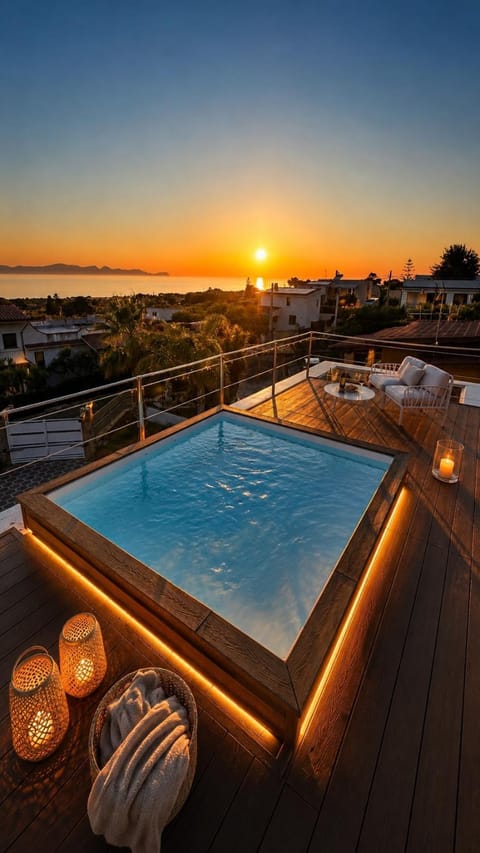 Natural landscape, View (from property/room), Sunset