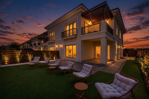 Property building, Patio, Night, Garden