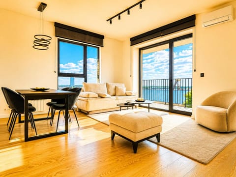 Balcony/Terrace, Living room, Dining area, air conditioner