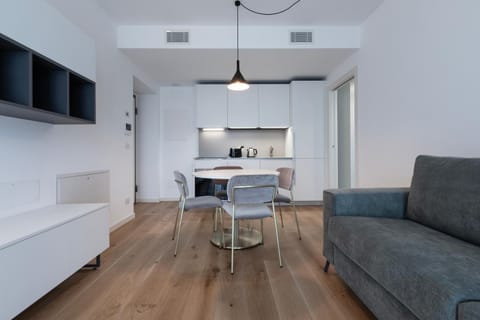 Living room, kitchen
