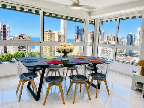 Day, View (from property/room), Living room, Seating area, City view