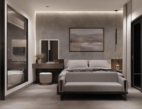 Bed, Living room, Photo of the whole room, Bedroom