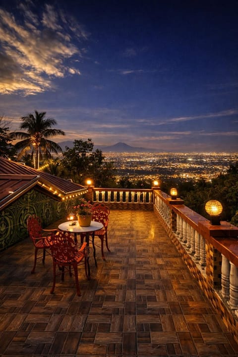 Night, Balcony/Terrace, City view, Mountain view, Sunset, sunbed